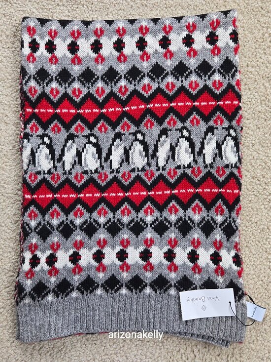 Vera Bradley Accessories - NWT Fair Isle Penguin Pals Scarf Vera Bradley Bird